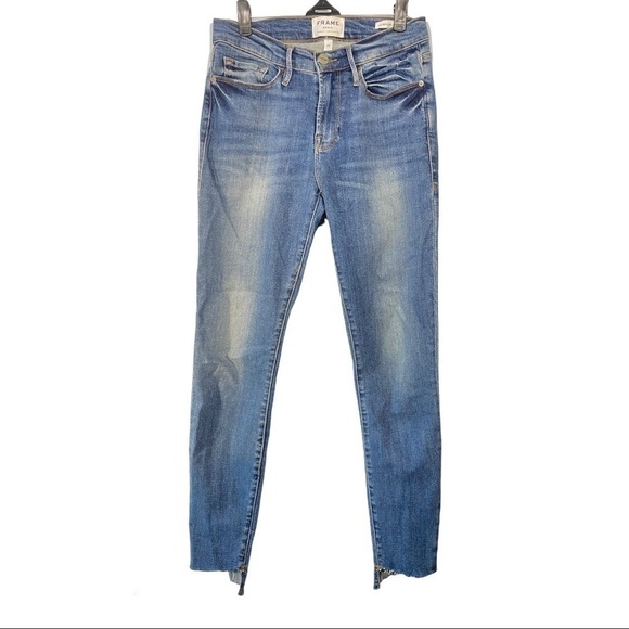 Rework Frame Denim Le Skinny De Jeanne Size 27 - Picture 2 of 11